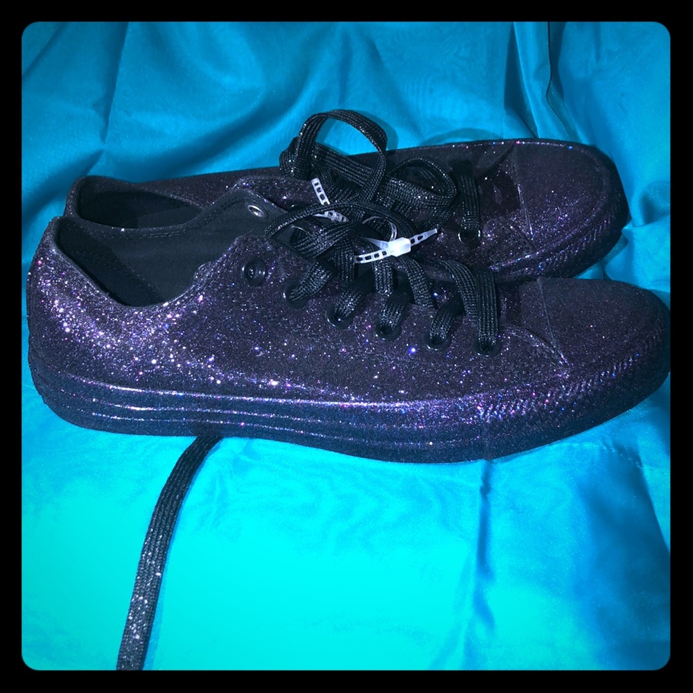 Purple Sparkle Converse All Stars